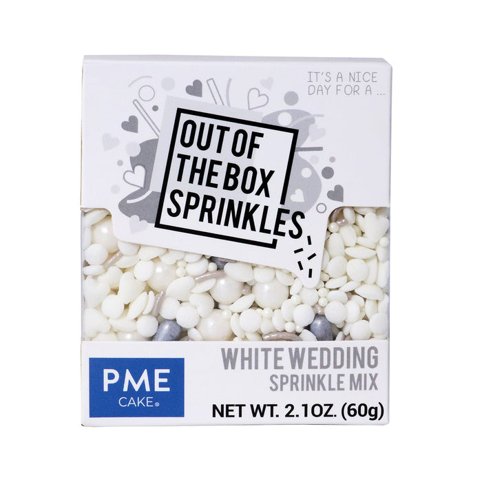 PME Out of the Box Sprinkles - White Wedding Sprinkles (2.1oz)