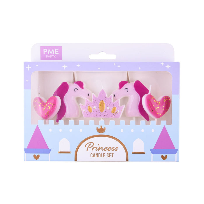 PME Princess Themed Candle, Set of 5
