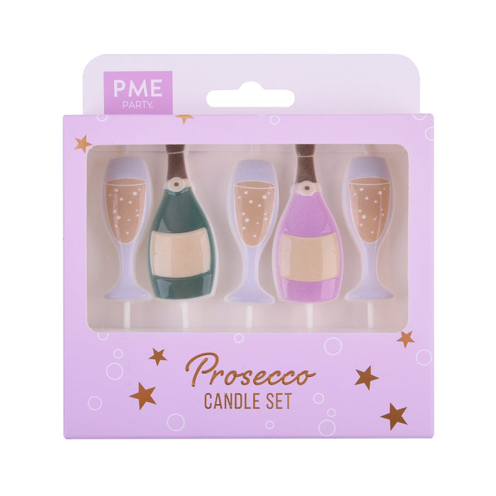 PME Prosecco Themed Candle, Set of 5