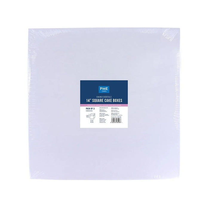 PME Square Cake Box 14 x 6in, Set of 3