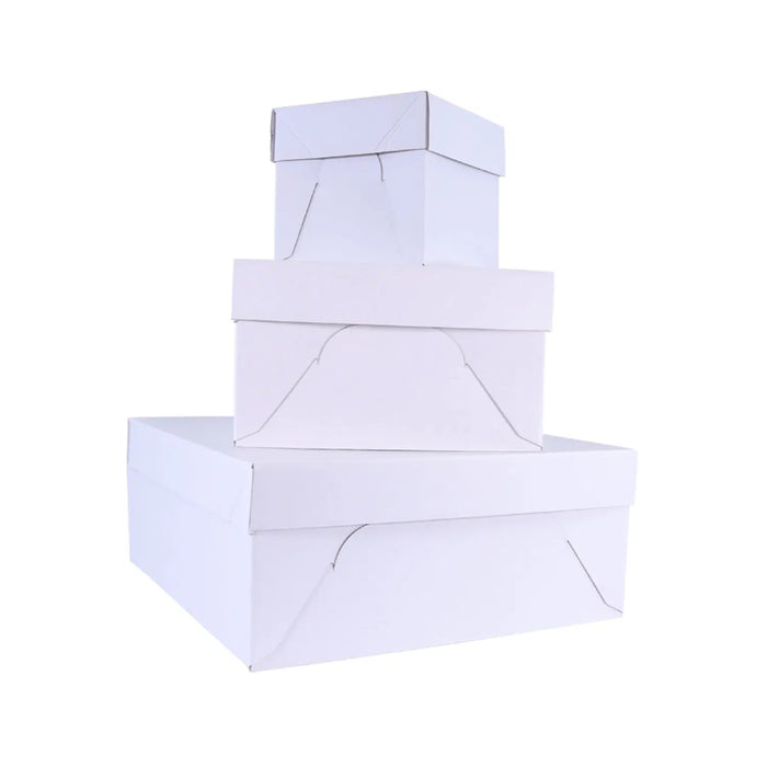 PME Square Cake Box 8 x 6in, Set of 3