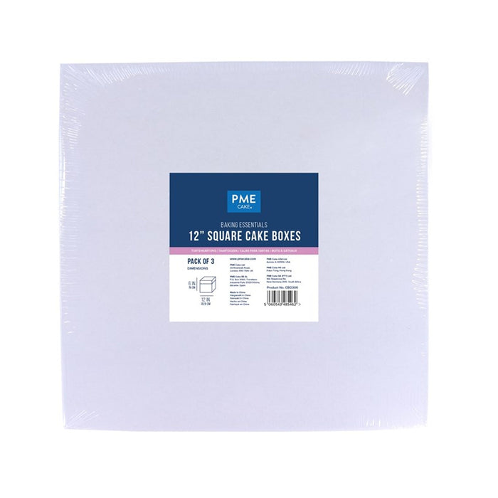 PME Square Cake Cards 12in, Set of 3