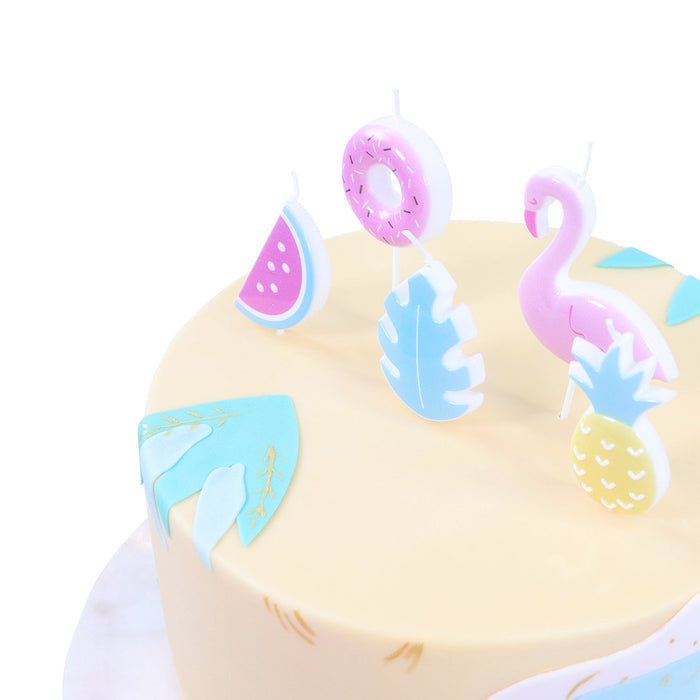PME Tropical Party Themed Candle, Set of 5