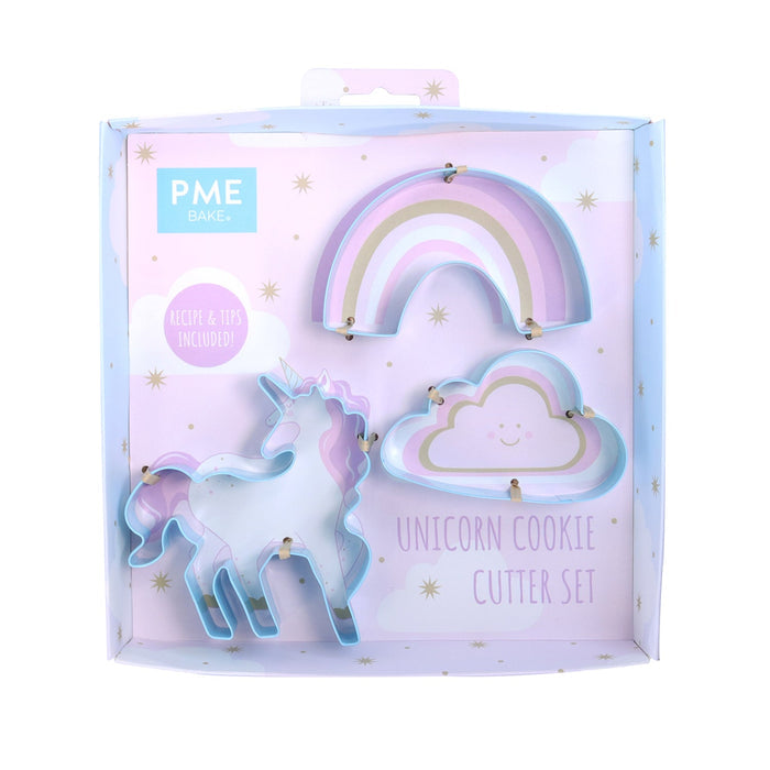 PME Unicorn Cookie Cutter, Set of 3