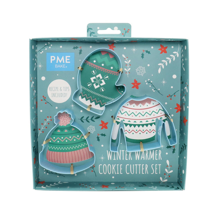 PME Winter Warmer Cookie Cutter, Set of 3