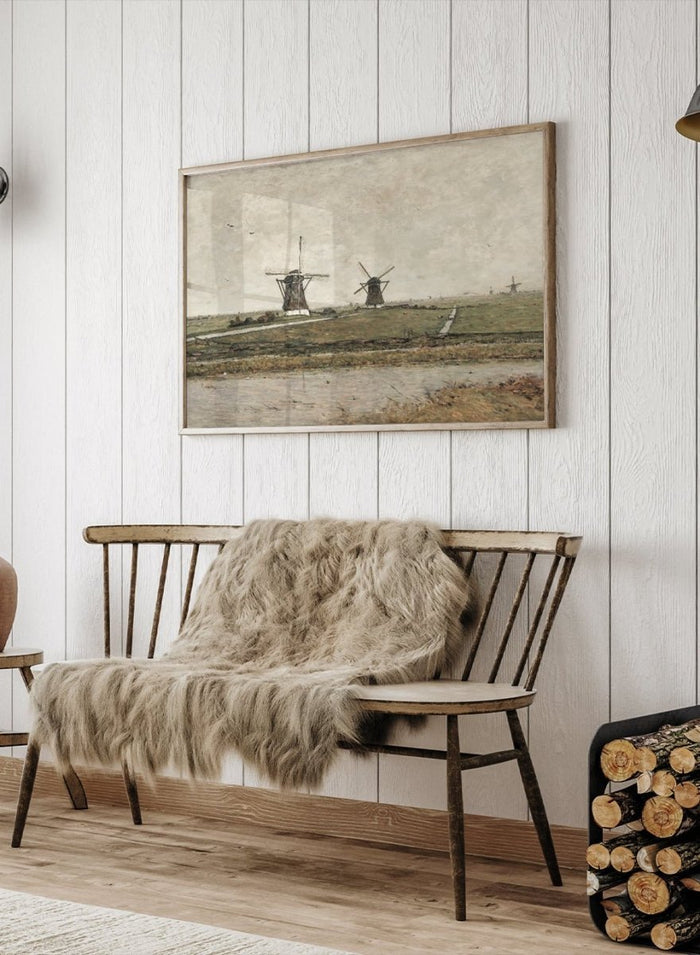"Polder with Mills near Overschie" Art Print_Sugar & Canvas_Paul Gabriël