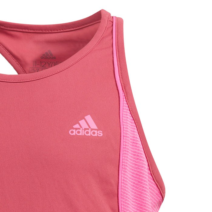 Adidas Pop Up Girls Tennis Tank - Wild Pink/Screaming Pink