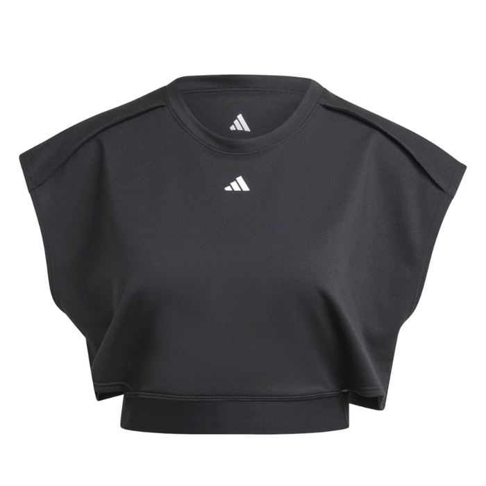 Adidas Power Aeroready Crop Women Tennis Tank Top - Black/White