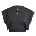 Adidas Power Aeroready Crop Women Tennis Tank Top - Black/White