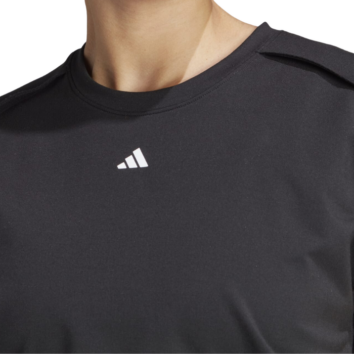 Adidas Power Aeroready Crop Women Tennis Tank Top - Black/White