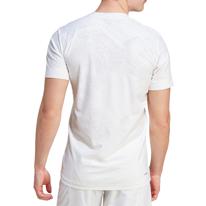 Adidas Pro AEROREADY FreeLift Mens Tennis T-Shirt - White/Black