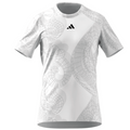 Adidas Pro AEROREADY FreeLift Mens Tennis T-Shirt - White/Black