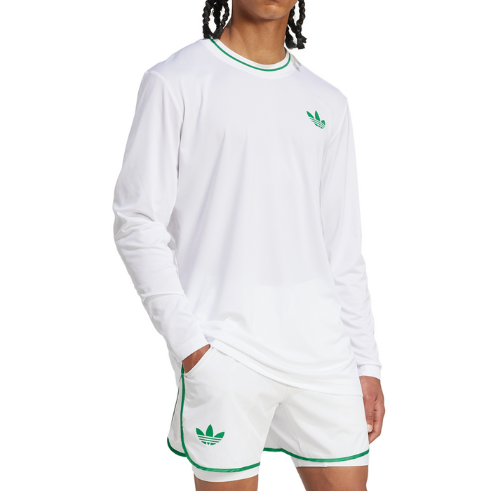 Adidas Pro Climacool Long Sleeve Mens Tennis Tee - White