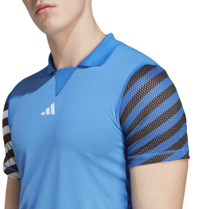Adidas Pro FreeLift Men Tennis Polo Shirt - Bright Royal