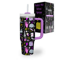 Purple Hex 40 oz Tumbler