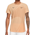 Nike Rafa  Dri-Fit ADV Short-Sleeve Men Tennis Top - Ice Peach/Black