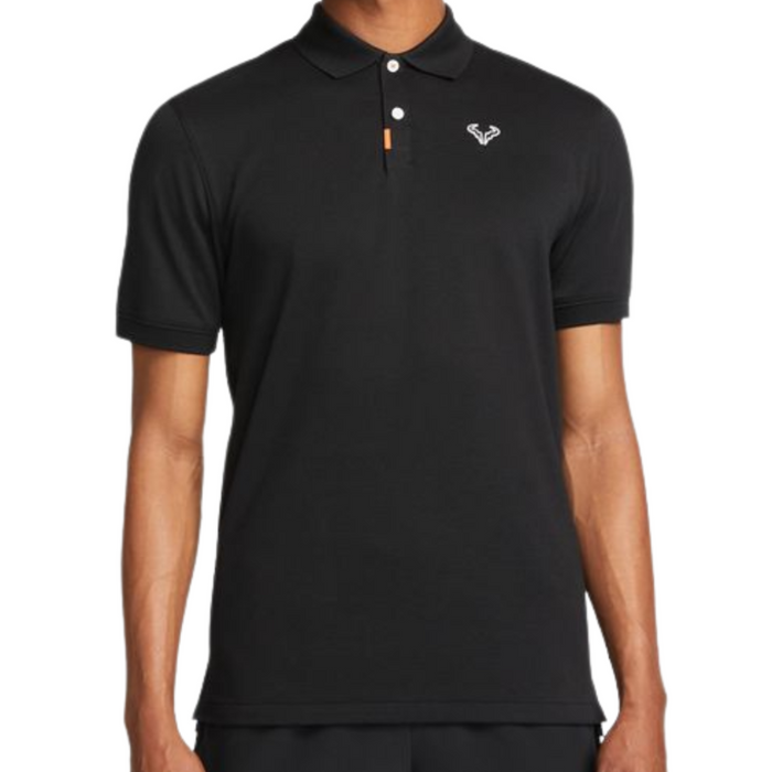 Nike Rafa Slim-Fit Mens Tennis Polo - Black/White