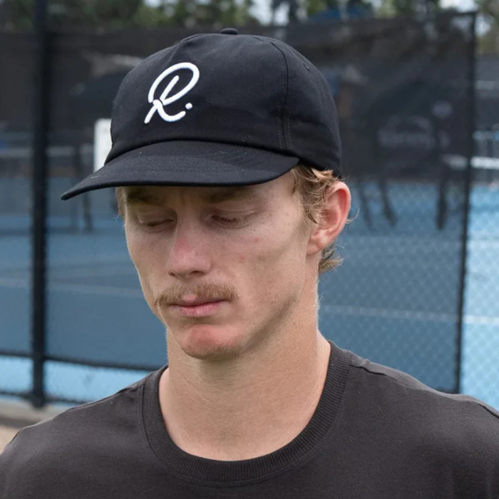 Rallee Baggy Soft Peak One Size Fits Most Tennis Cap - Black