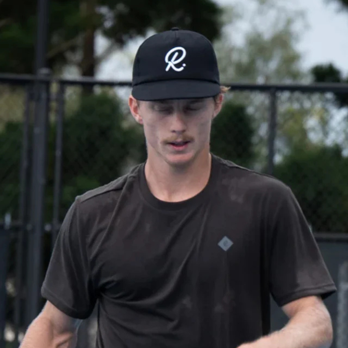 Rallee Baggy Soft Peak One Size Fits Most Tennis Cap - Black