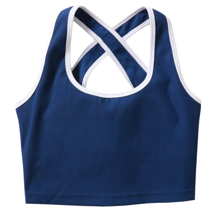 Rallee Cross Court Active Womens Tennis Crop -Twilight