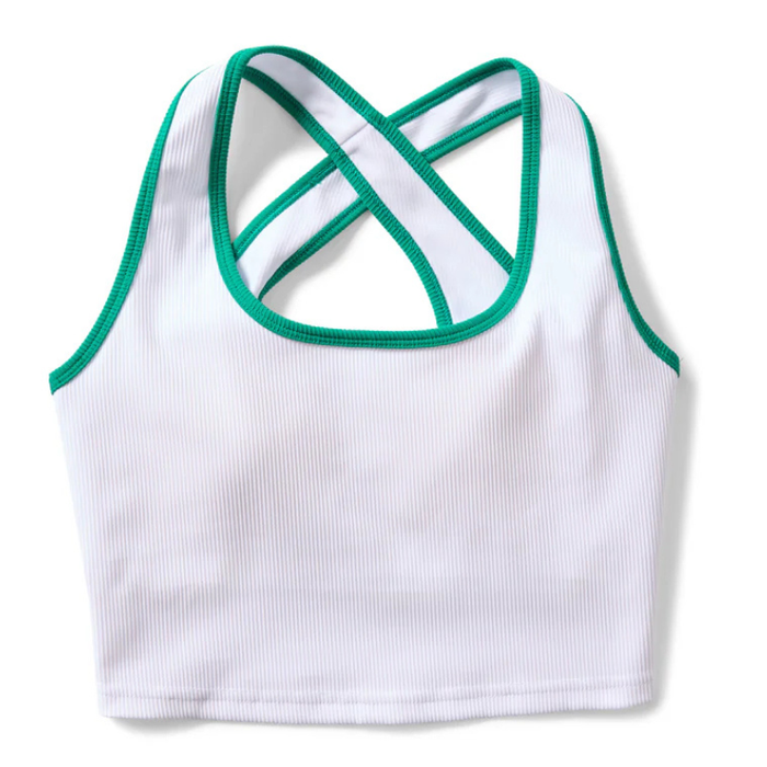 Rallee Cross Court Active Womens Tennis Crop -White