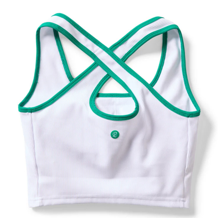 Rallee Cross Court Active Womens Tennis Crop -White