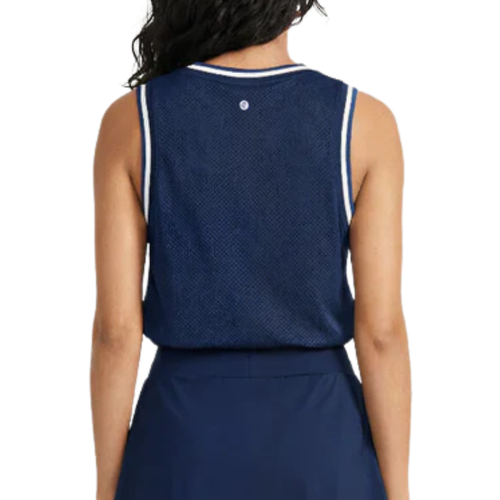 Rallee Fine Line Muscle Womens Tennis Tank - Twilight