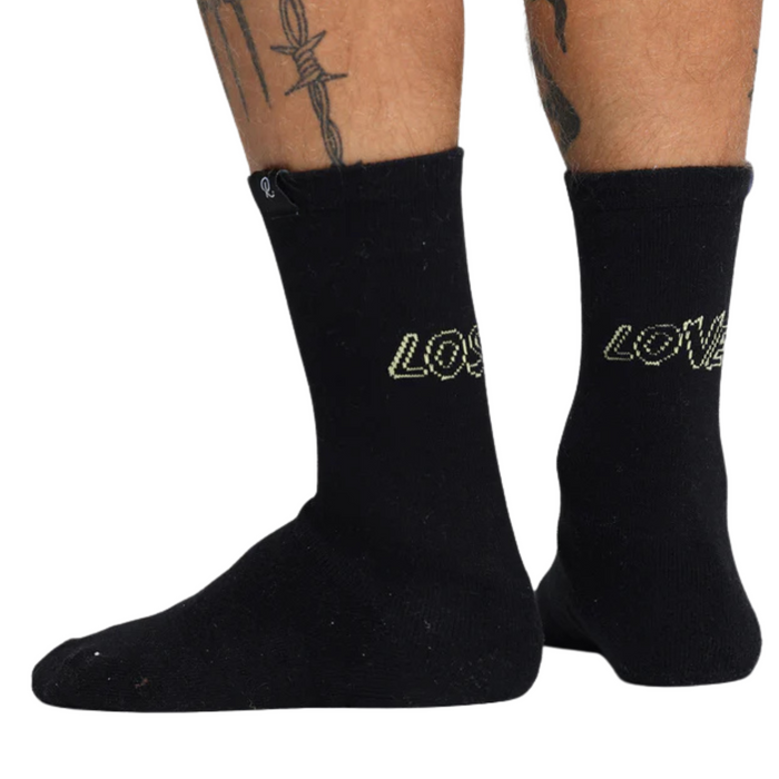 Rallee Lost Love Tennis Socks - Black