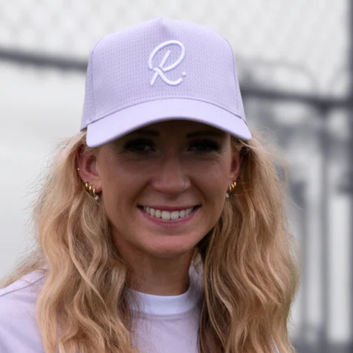 Rallee Luxe 5 Panel One Size Fits Most Tennis Cap - Sunset
