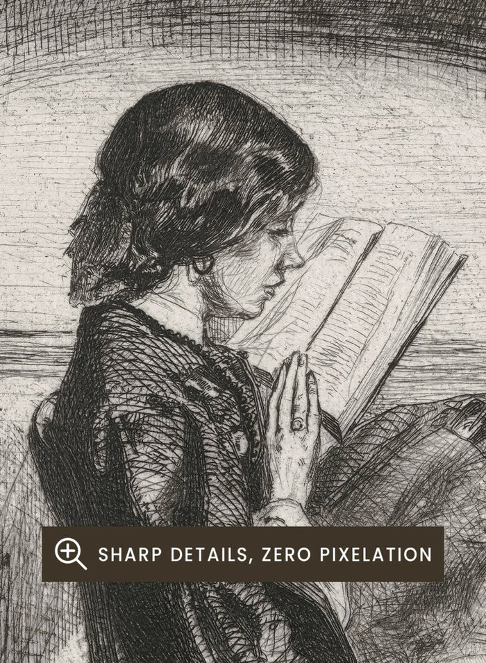 "Reading by Lamplight" Art Print_Sugar & Canvas_James McNeill Whistler