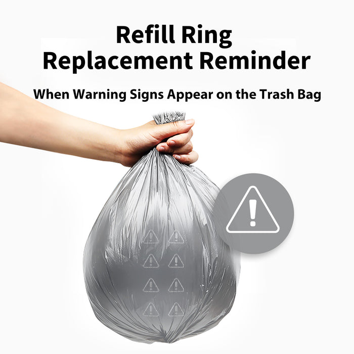 Refill Ring showing visible warning mark to notify users when replacement is needed