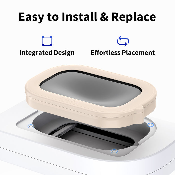 Refill Ring with integrated design allowing tool-free placement and effortless replacement