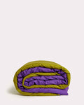 Reversible Percale Duvet Cover - Purple & Green