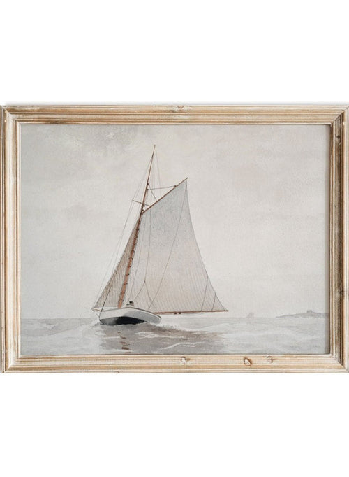 "Sailing off Gloucester" Art Print_Sugar & Canvas_Winslow Homer