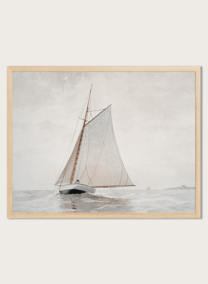 "Sailing off Gloucester" Art Print_Sugar & Canvas_Winslow Homer