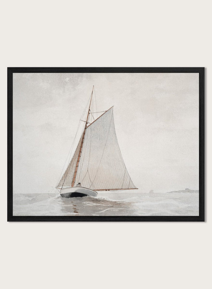 "Sailing off Gloucester" Art Print_Sugar & Canvas_Winslow Homer