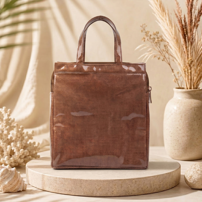 Samyak Premium Shankh Tote Bag – Brown