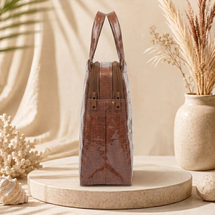 Samyak Premium Shankh Tote Bag – Brown