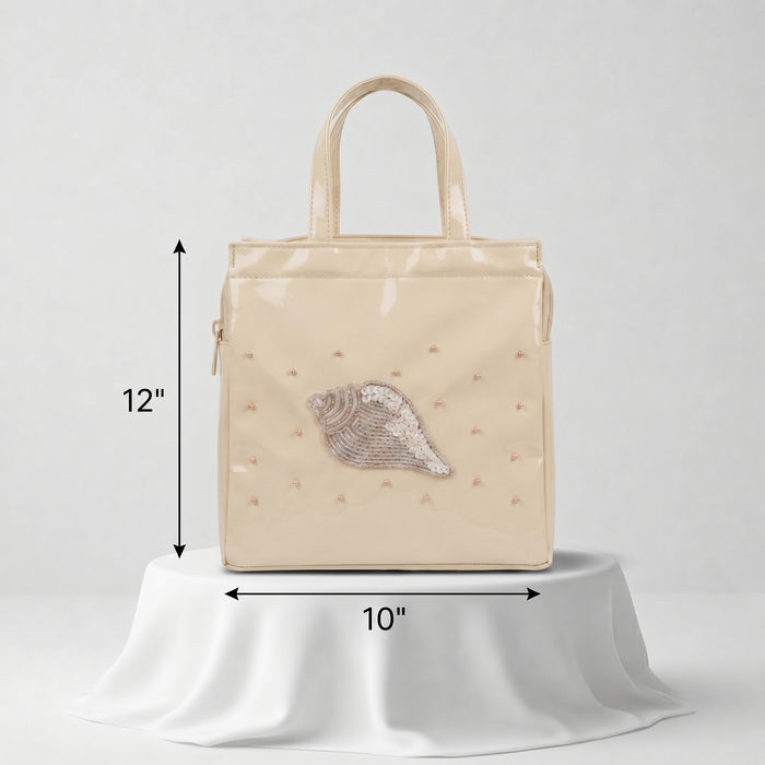Samyak Premium Shankh Tote Bag – Ivory