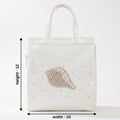 Samyak Premium Shankh Tote Bag – White