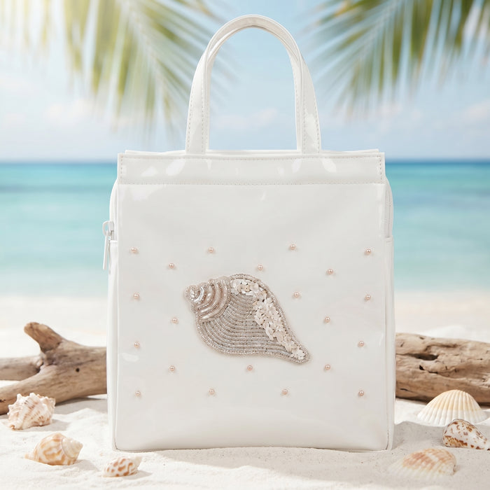 Samyak Premium Shankh Tote Bag – White