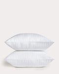 Sateen Stripe Pillowcase 2pcs - White