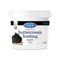 Satin Ice black buttercream frosting 1 lb pail for character cake decorating