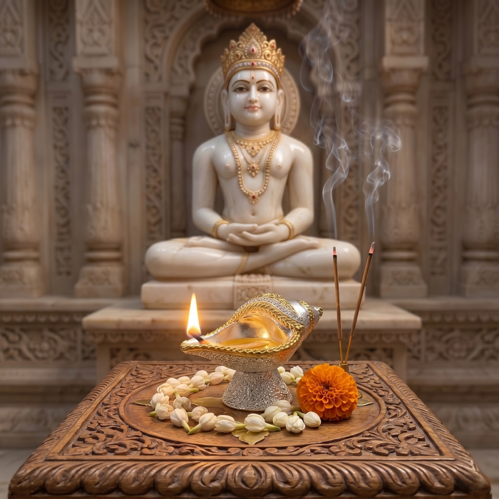 Girnar Tirth Shankh Vatki conch deepam - Girnar Darshan