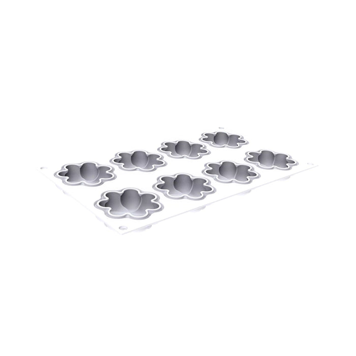 Silikomart BLOSSOM 45 mold with 8 flower cavities, Small blossom mold detail, Spring flower platinum silicone mold
