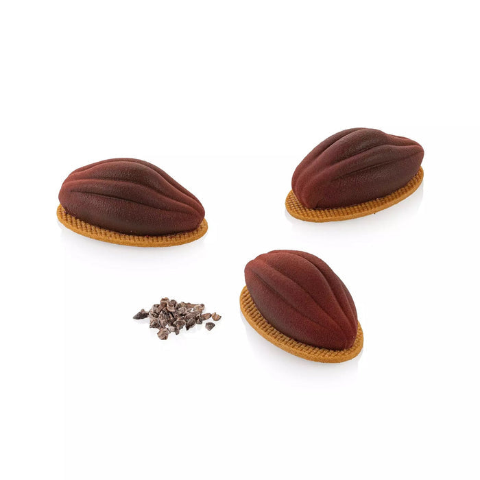 Silikomart CACAO 30 Silicone Mold 12 Cavities 67x37x26mm with Cutter