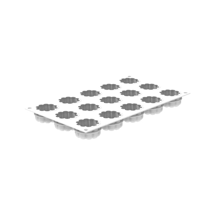 Silikomart CHARLOTTE 30 mold with 15 cavities, Small Charlotte mold detail, Mini French cake platinum silicone mold