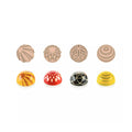 Silikomart CHOCO STAMP A set with stamps and silicone moulds, Chocolate texturing stamps with ergonomic handles, Silicone moulds for chocolate stamping dia31mm