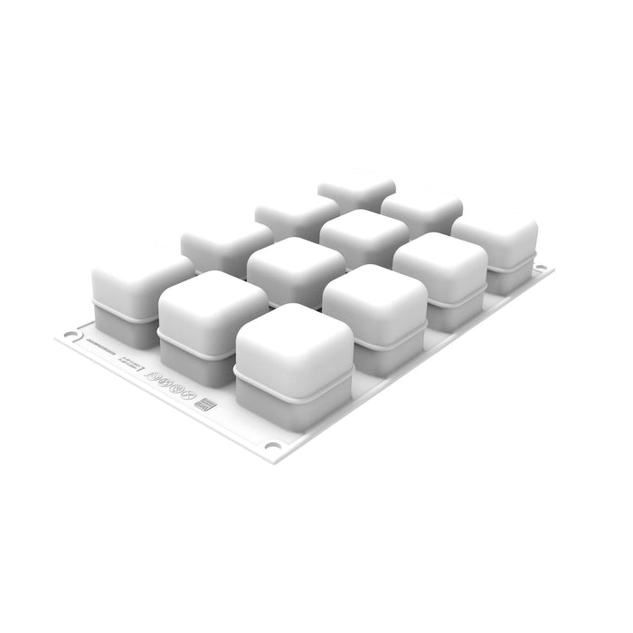 Silikomart CUBO 3D 85 Silicone Mold 12 Cavities 45x45x45mm