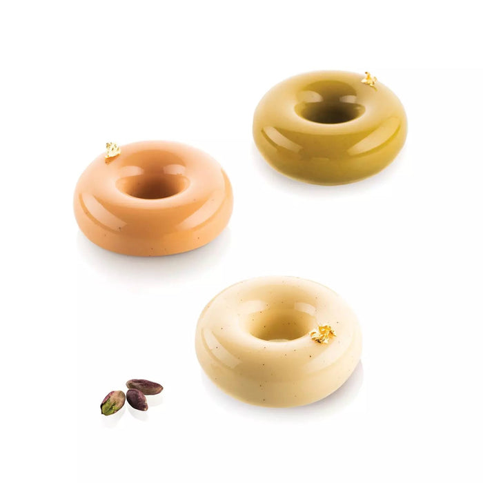 Silikomart DONUTS GOURMAND 80 Silicone Mold 6 Cavities 72x27mm